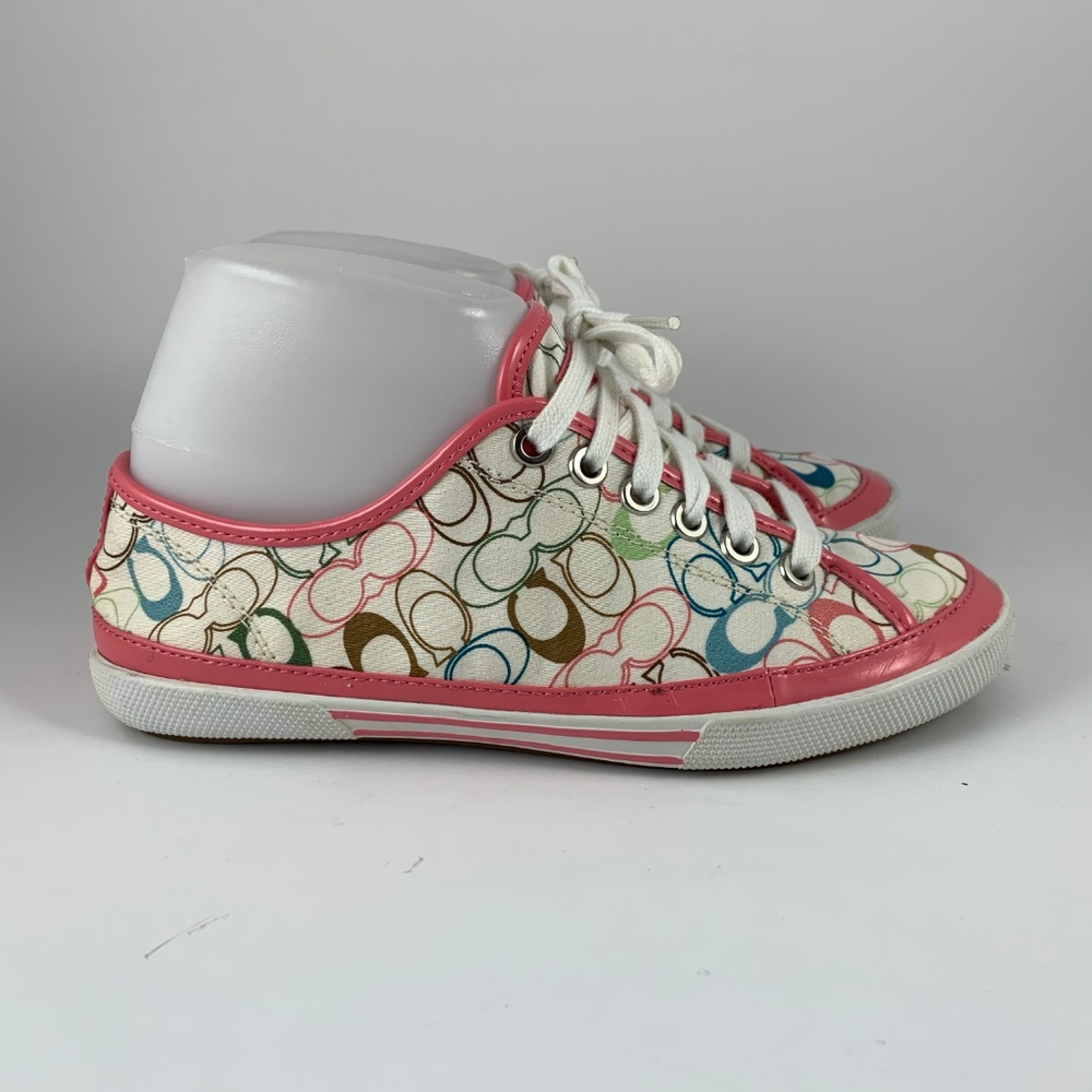 Coach ETTA Multicolor Tennis Shoes Sneakers Size 7 - Picture 5 of 6